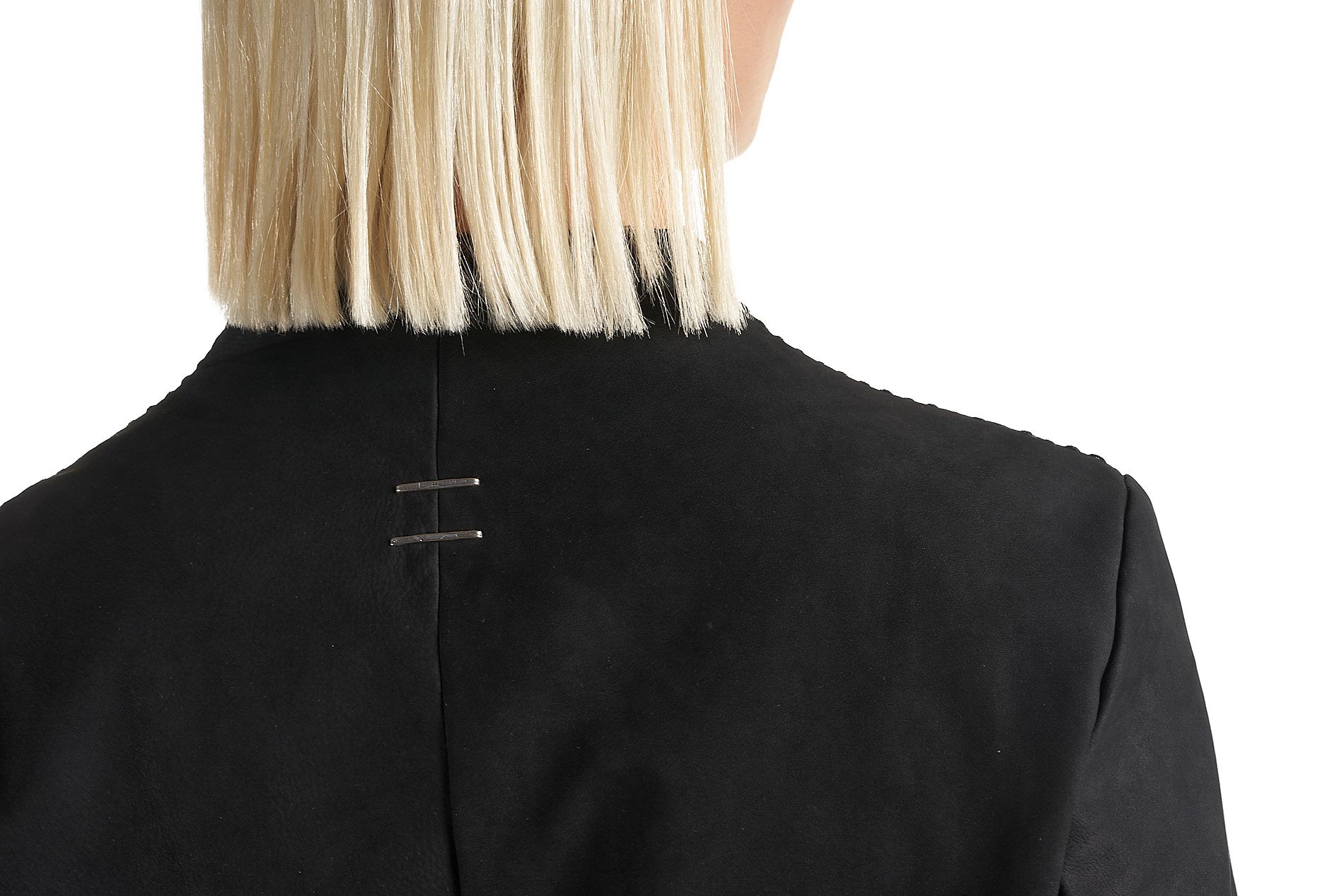 DANIELE BASTA LEATHER AND SILVER JACKET 